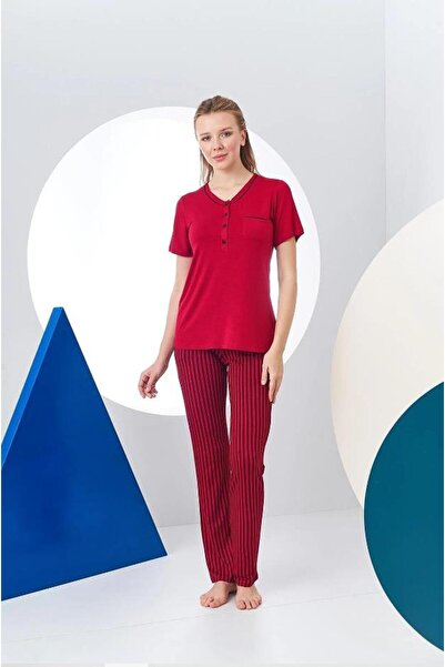 Pjs Pijama Pjs 24157 Жіночий смугастий піжамний комплект з короткими рукавами