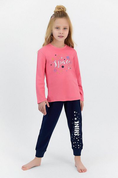 ROLY POLY 2565 Garson Space Girl's Pajama Set