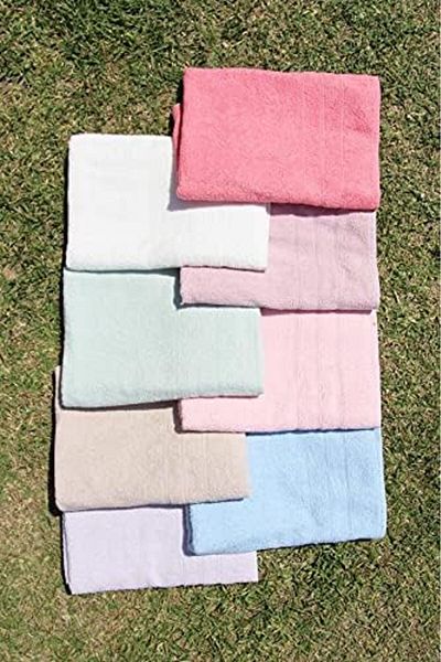 STOREMAX Mu-Artshop 100% Cotton Colorful 70X140 Bath Towel Beige Tnca 871301