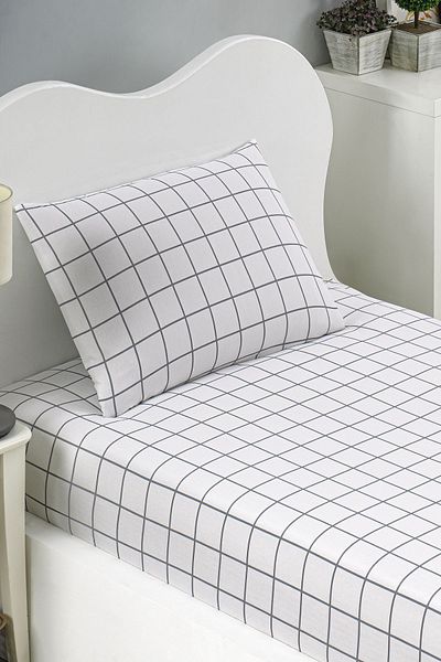Eponj Home Set cearșafuri Artus Gri pentru o singură persoană - Pes Elastic