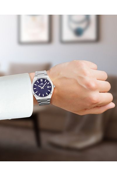 DIAMOND HILL Men's Watch Silver Blue Dial Model DHSSBL43052M