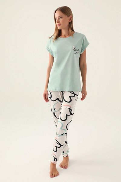 ROLY POLY 3399 Model Women's Short Sleeve Pajamas Set
