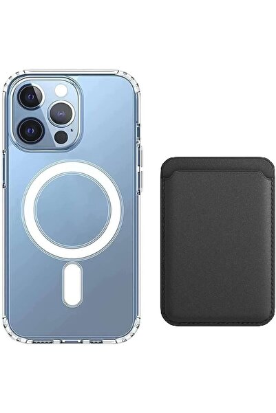 AWH جراب شفاف مغناطيسي من Tahamus [2 في 1] + حامل بطاقات محفظة جلدية، غطاء نح...