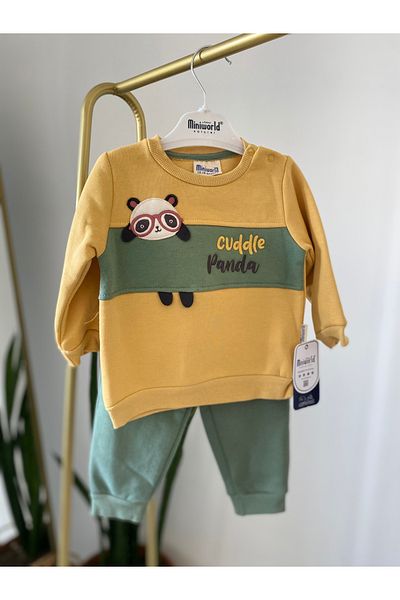 Miniworld Minikoza Panda Patterned Sweat Suit