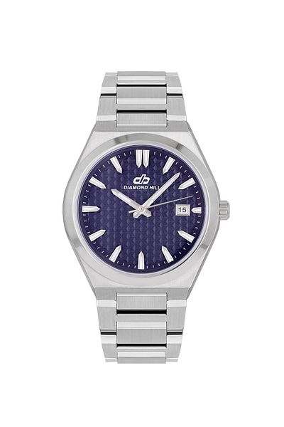 DIAMOND HILL Men's Watch Silver Blue Dial Model DHSSBL43052M
