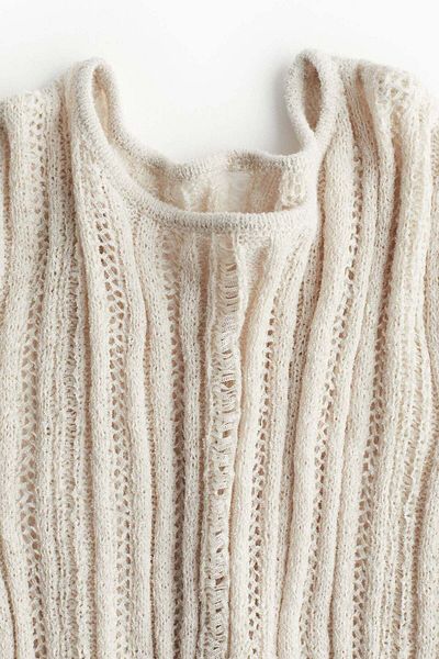 H&M Ladder-stitch-look knitted dress