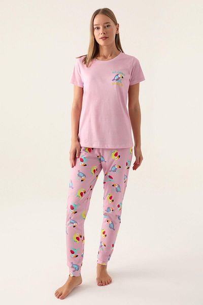 ROLY POLY 3403 Model Callim Women's Short Sleeve Pajama Set
