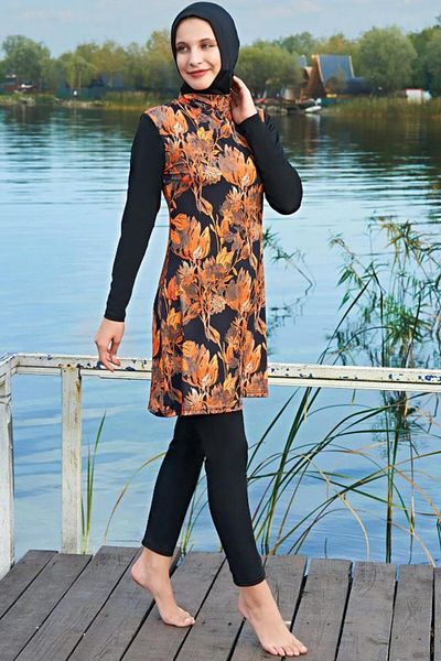 Ruko Maio Mirates 2450-12 Quick Drying Fabric Hijab Swimsuit