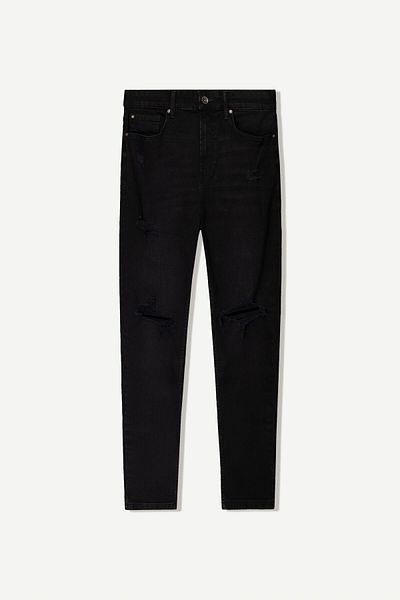 Bershka Ripped carrot fit jeans