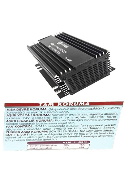 Sanel Konvertör 10 Amper 24v 12v Voltaj Düşürücü Sca10