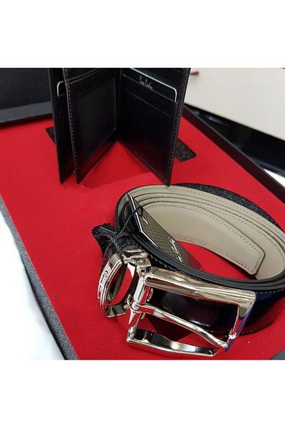 Pierre Cardin 03 Σετ πορτοφόλι με ζώνη πουκάμισου προίκας