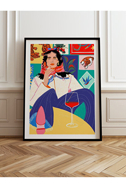 HOMEPACK Pictură cu un singur cadru din lemn Pictură poster dintr-o bucată TK...