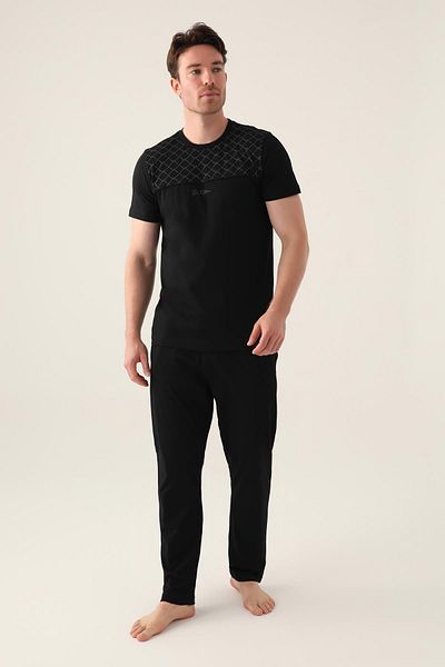 Arnetta Ανδρικό κοντομάνικο σετ πιτζάμες 3010 Plus Size The