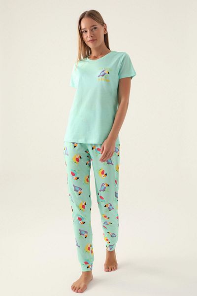 ROLY POLY 3403 Model Callim Women's Short Sleeve Pajama Set