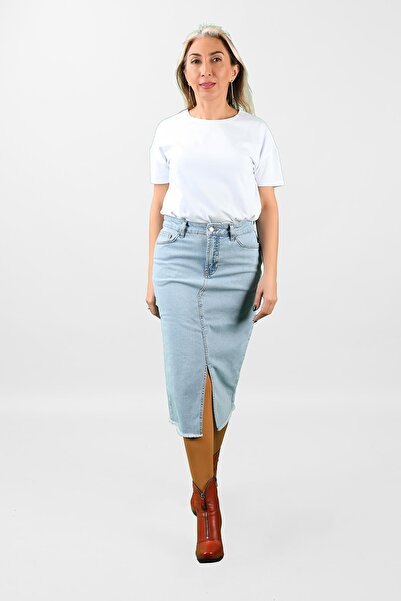 BALİNS Kadın Kot Etek 2jk/6649