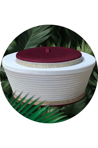 şahinbak Claret Red Sariq - Mesh Sariq, Imam Sariq, Skullcap, Fes, Cübbe S222