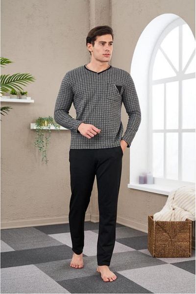 Pjs Pijama PJS 23710 Ανδρική Πιτζάμες Ζακάρ