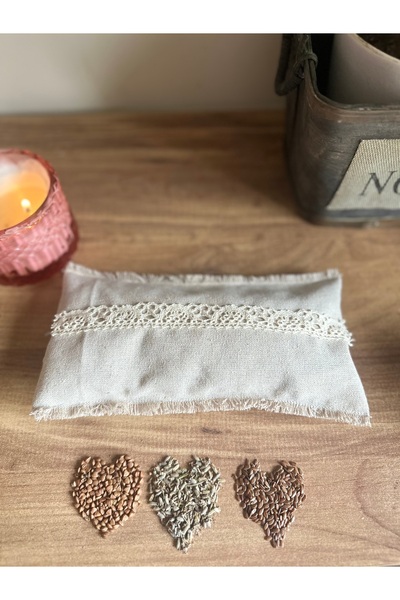 Işıldayan Kutular وسادة عين لافندر مع بذور طبيعية - وسائد عين لليوجا للتأمل