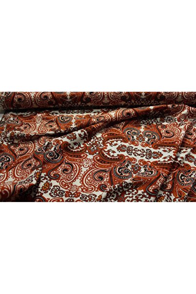 FabricLoom Viskon Kumaş Türk Şal Deseni: Paisley ve Etnik Desenli Serbest Tas...