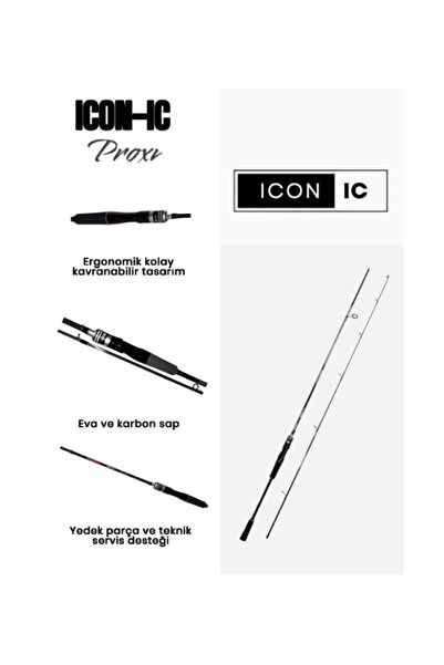 İCON İC Fishing ICON-IC Proxi 240cm 4-30 Gr 2P Spin Olta Kamışı