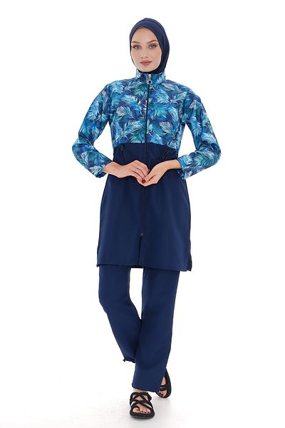 REMSA Nida 2103 Blue Feather - Αλεξίπτωτο Πλήρως Καλυμμένο Hijab Μαγιό