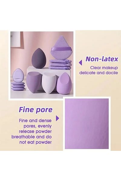 Tikatti 12 Piece Makeup Sponge Set