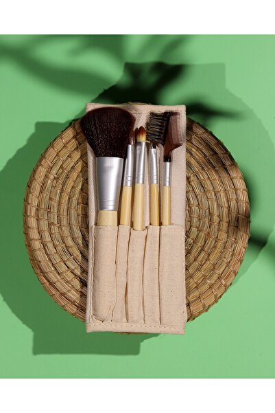 Lionesse 326 Model Bamboo Makeup Brush Set - With Case