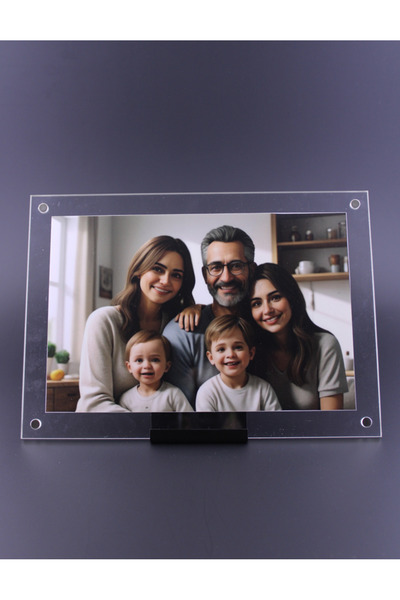 Yöntime Fotoğraf Çerçevesi 29 x 21 Mıknatıslı Masaüstü, Metal Stantlı, Pleksi...