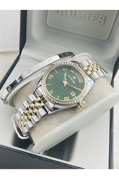 Homies Homi̇es Wristwatch Steel Bracelet with Gift Hmsby- 202502609