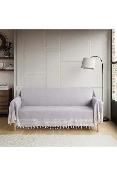 Bumedo Natural Buldan Work Arms Knitted Sofa Sofa Bed Seat Cover 180x300 Larg...