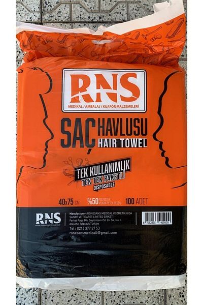 Rns Disposable Hair Towels Packed for Barber 100 Pieces (40*75)