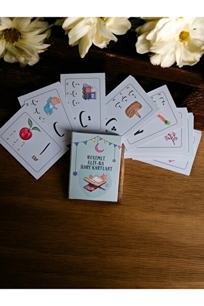 Haki Store Kur'an Harfleri Resimli Elif-ba Harf Kartları