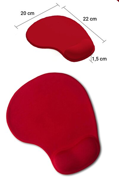 SonicTouch Mouse Pad pentru gamer, tip picătură roșie, suprafață netedă, fără...