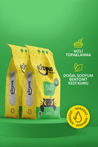 Kityus 2’li Avantaj Paketi Hassas Kediler Için Tozsuz,topaklanan, Kokusuz Ben...