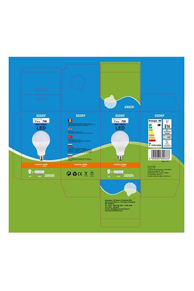 Homelux Spherical LED Bulb, 7W, E14, Sw