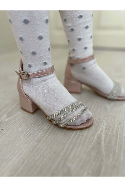 Pabuçhan Ayakkabı&Çanta Pantofi de seara pentru fete cu toc 1262