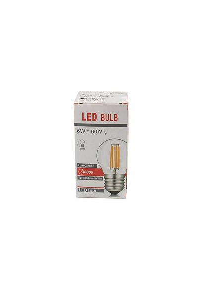 Homelux Filament Led Bulb 6W, E27, 480 Lm, Half-Silver Type, G45-6Lws