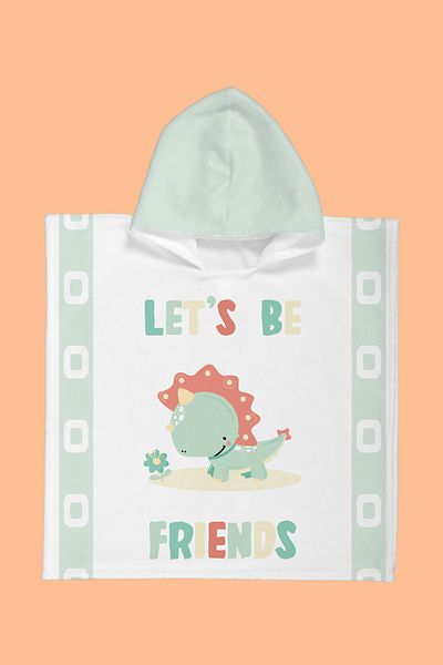 Evdek Πετσέτα παραλίας Tiny Dino Kids Poncho