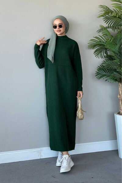 mf venessa Kadın Kaliteli Triko Elbise Standart Beden 38 46 Uygun