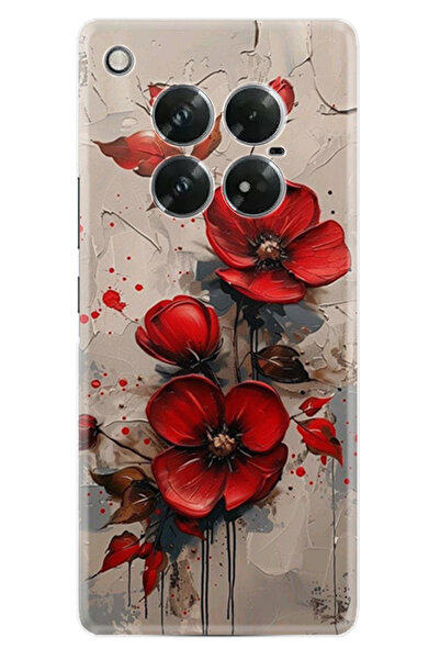Kılıfland Infinix Zero 40 5G Kılıf Boutique Baskılı Resimli Kırmızı Çiçek Pco...