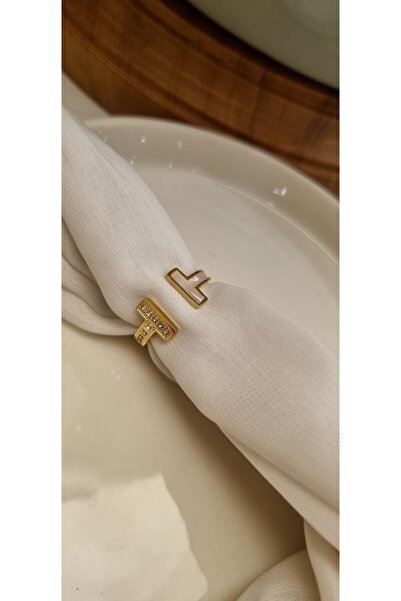 AKSESUARIM İTHAL TASARIM ,BEYAZ MİNELİ ,ZİRKON TAŞLI T YÜZÜK