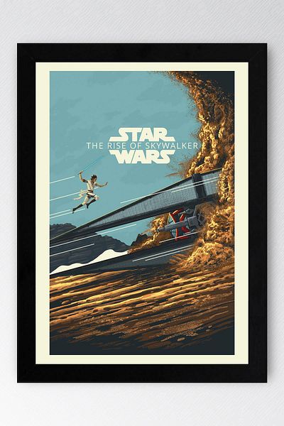 Saturn Star Wars The Rise Of Skywalker Pictură înrămată - Pictură poster Space Wars Fim