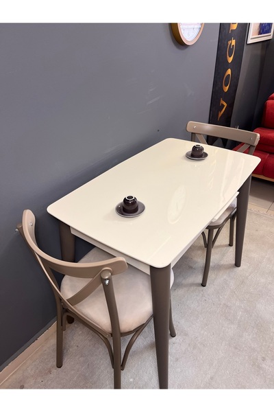 VOGUE TASARIM VE AKSESUAR 60/100 açılıp kapanan büyüyebilen küçük sıcak yemek masası şık mutfak masası