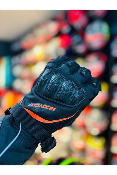 Scoyco Mc83 Winter Motorcycle Gloves (Orange)