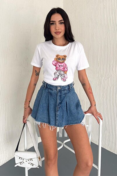 ZISHAN Μπλουζάκι Supreme Combed Cotton Teddy Bear - 100% Cotton 499