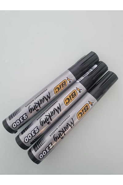 Bic 1.7mm Black Round Tip Marker - Permanent (3Pcs)