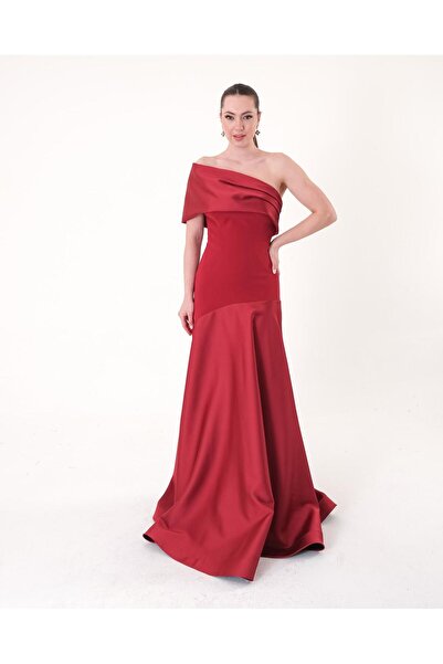 APPELLO KIRMIZI KADIN ABİYE ELBİSE