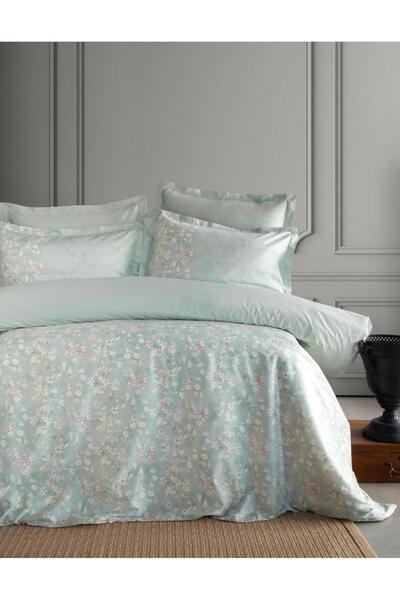 Apricitas HOME CIFT KISILIK ELEGANCE BASKILI SATEN NEVRESIM TAKIMI FRANNY ADA...