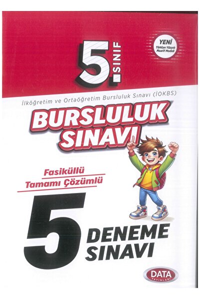 Data Yayınları 5. Sınıf Bursluluk Sınavı Fasiküllü Tamamı Çözümlü 5 Deneme