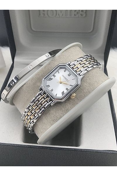 Homies Homi̇es Wristwatch Steel Bracelet with Gift Hmsby- 202502619